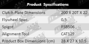 Clutch-Kit-Laser-CLK411-Product-Specification-Table