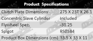 Clutch-Kit-Ranger-CLK431-Specification-Table