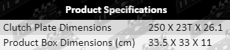 Clutch-Kit-Challenger-CLK424-Product-Specifications
