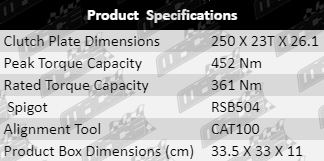 Clutch-Kit-Challenger-CLK425-Product-Specifications