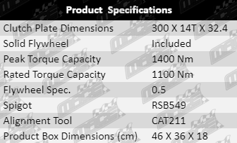 Clutch-Kit-Landcrusier-CLK842-Specification-Table