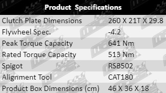 Clutch-Kit-CLK4111-Product-Specification-Table