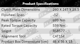 4terrain-Heavy-Duty-Clutch-Kit-CLK6107-Product-Specification-Table