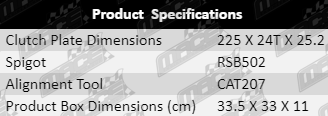 Clutch-Kit-Impreza-CLK472-Product-Specifications