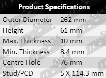 Brake-Rotors-Sportage-BRK472-Product-Specifications