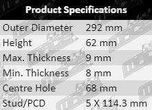 Brake-Rotor-Juke-BRK487-Product-Specification