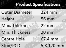 Brake-Rotors-HOLDEN-BRK808-BRK852-Product-Specifications