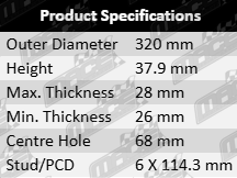 Brake-Rotors-Navara-BRK6234-Product-Specification