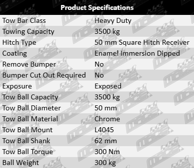 Tow-Bar-Navara-Np300-TOW4162-Product-Specifications-Updated