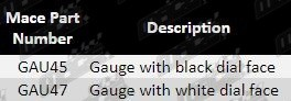 Guage-Pod-GAU45-Parts-Guide