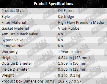 Oil-Filter-Cherokee-OF617-Product-Specifications