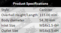 Fuel-Filter-Falcon-FF609-Specification-Table