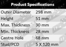 Brake-Rotors-FORD-BRK814-BRK853-PRODUCT-SPECIFICATION